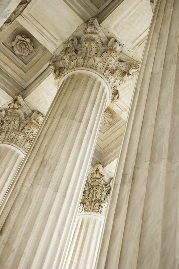 Chair and vase in sunlight